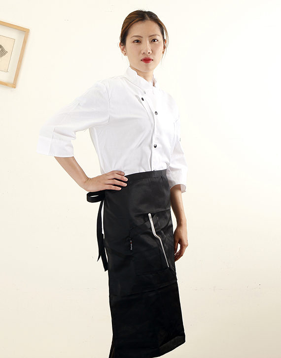 黑色廚師服圍裙