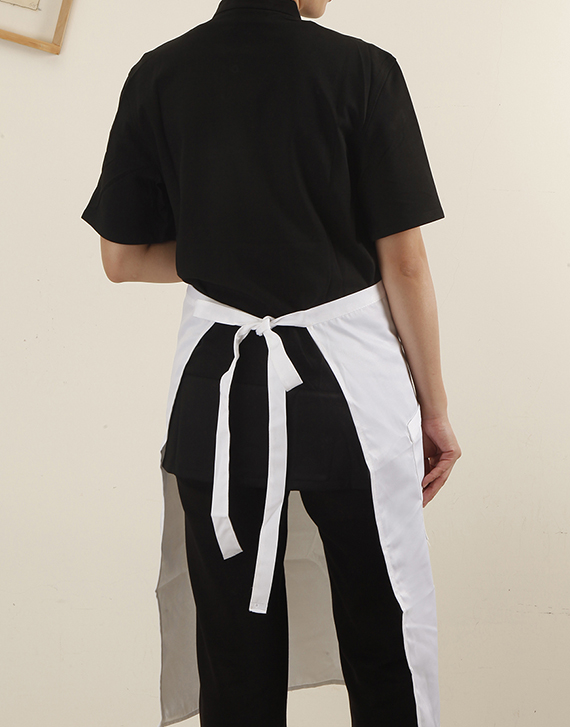 白色餐飲半身圍裙