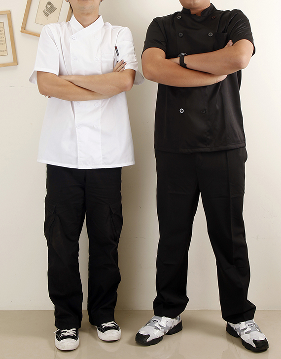 黑色廚房工作褲